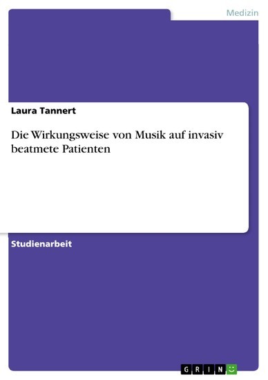 Die Wirkungsweise von Musik auf invasiv beatmete Patienten main product photo