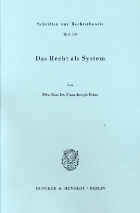 Das Recht als System.