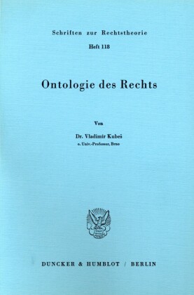 Ontologie des Rechts.