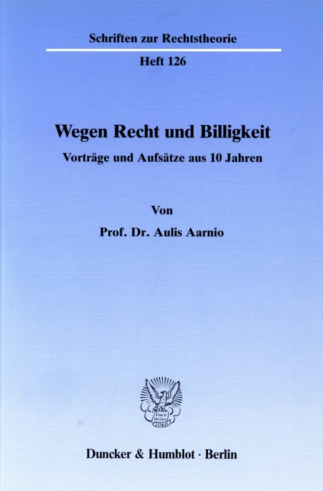 Wegen Recht und Billigkeit. main product photo