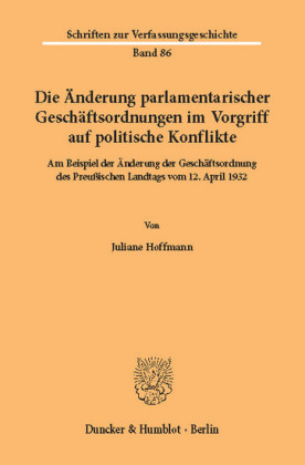 Die Änderung parlamentarischer Geschäftsordnungen im Vorgriff auf politische Konflikte.