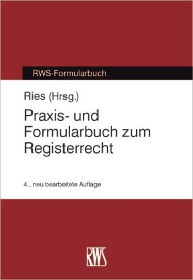 Praxis- und Formularbuch zum Registerrecht main product photo