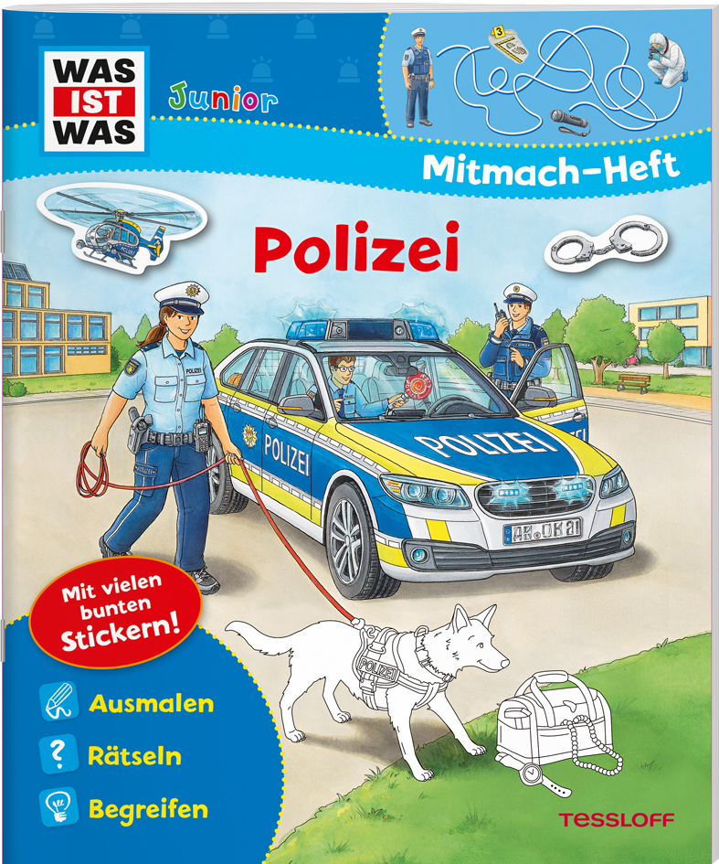 WAS IST WAS Junior Mitmach-Heft. Polizei main product photo