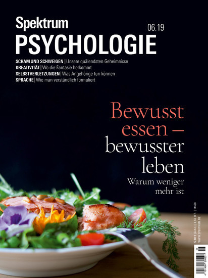 Spektrum Psychologie 6/2019 - Bewusst essen - bewusster leben main product photo