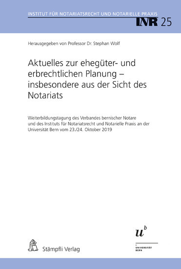 Aktuelles zur ehegüter- und erbrechtlichen Planung - insbesondere aus der Sicht des Notariats main product photo
