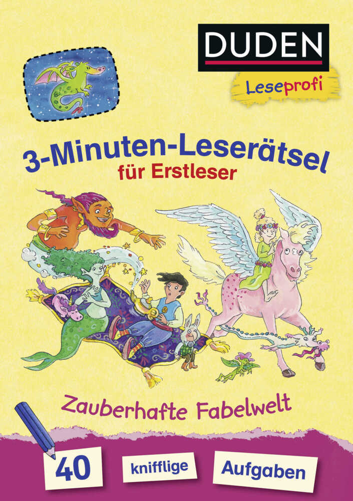 3-Minuten-Leserätsel für Erstleser: Zauberhafte Fabelwelt main product photo