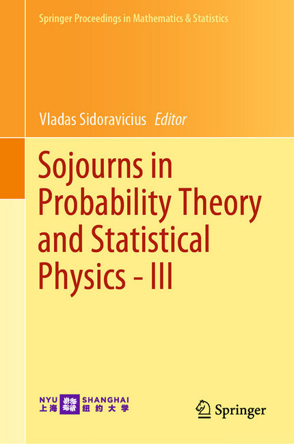 Sojourns in Probability Theory and Statistical Physics - III main product photo