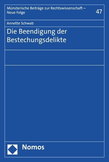 Die Beendigung der Bestechungsdelikte main product photo