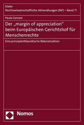 Der 'margin of appreciation' beim Europäischen Gerichtshof für Menschenrechte