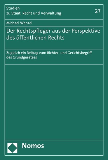 Der Rechtspfleger aus der Perspektive des öffentlichen Rechts main product photo
