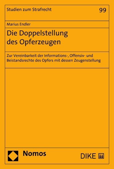 Die Doppelstellung des Opferzeugen main product photo