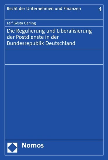 Die Regulierung und Liberalisierung der Postdienste in der Bundesrepublik Deutschland main product photo