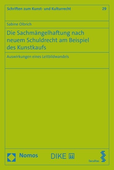 Die Sachmängelhaftung nach neuem Schuldrecht am Beispiel des Kunstkaufs main product photo