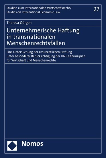 Unternehmerische Haftung in transnationalen Menschenrechtsfällen main product photo