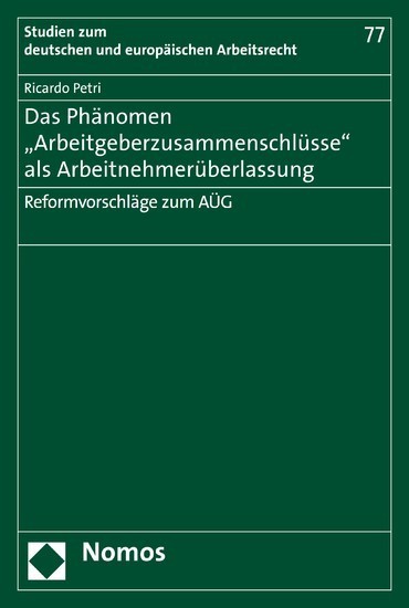Das Phänomen 'Arbeitgeberzusammenschlüsse' als Arbeitnehmerüberlassung main product photo
