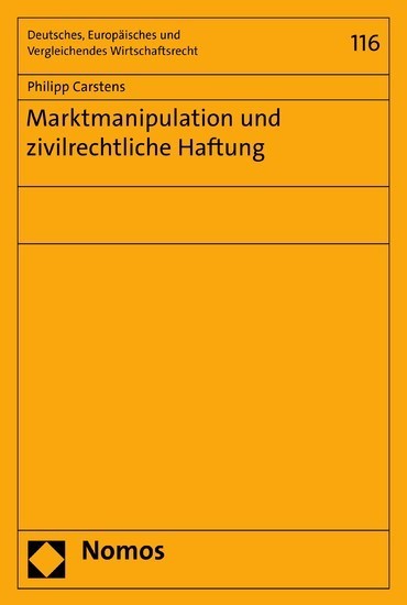 Marktmanipulation und zivilrechtliche Haftung main product photo