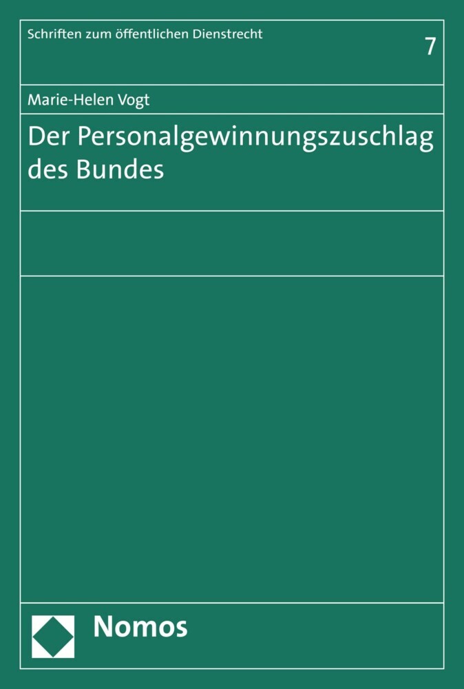 Der Personalgewinnungszuschlag des Bundes main product photo
