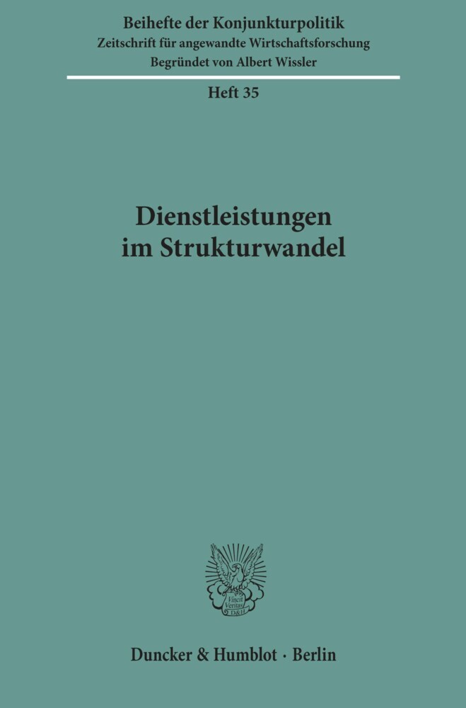 Dienstleistungen im Strukturwandel. main product photo