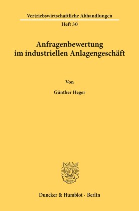 Anfragenbewertung im industriellen Anlagengeschäft.