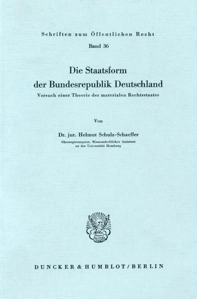 Die Staatsform der Bundesrepublik Deutschland. main product photo