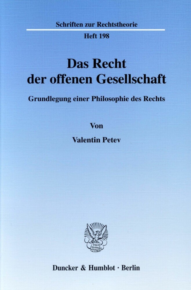 Das Recht der offenen Gesellschaft. main product photo