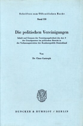 Die politischen Vereinigungen.