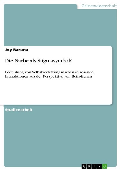 Die Narbe als Stigmasymbol? main product photo
