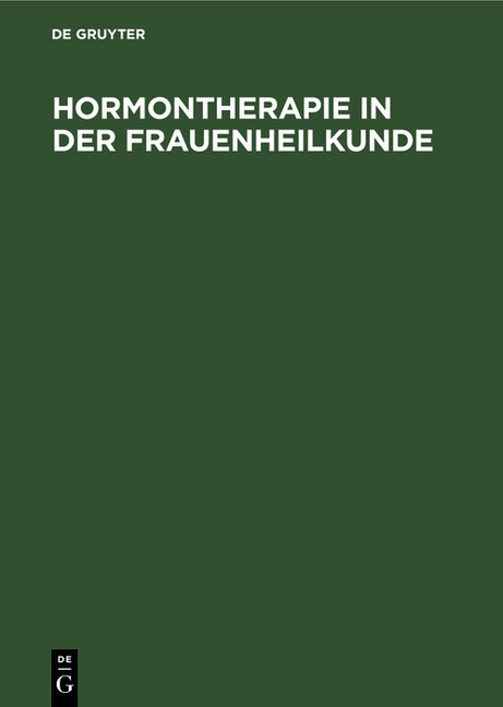 Hormontherapie in der Frauenheilkunde main product photo