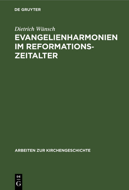 Evangelienharmonien im Reformationszeitalter main product photo