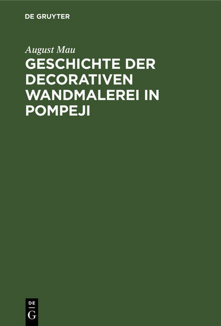 Geschichte der decorativen Wandmalerei in Pompeji main product photo