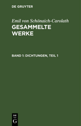 Dichtungen, Teil 1