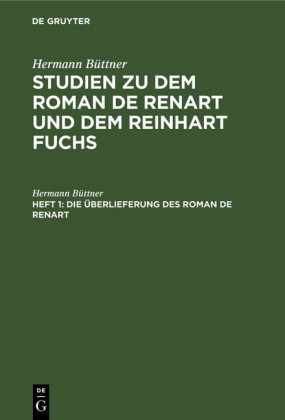 Die Überlieferung des Roman de Renart