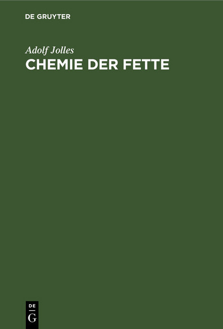 Chemie der Fette main product photo