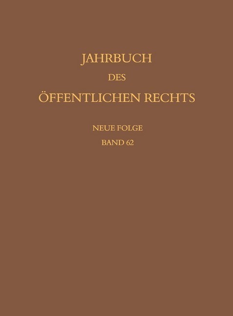 Jahrbuch des öffentlichen Rechts der Gegenwart. Neue Folge main product photo