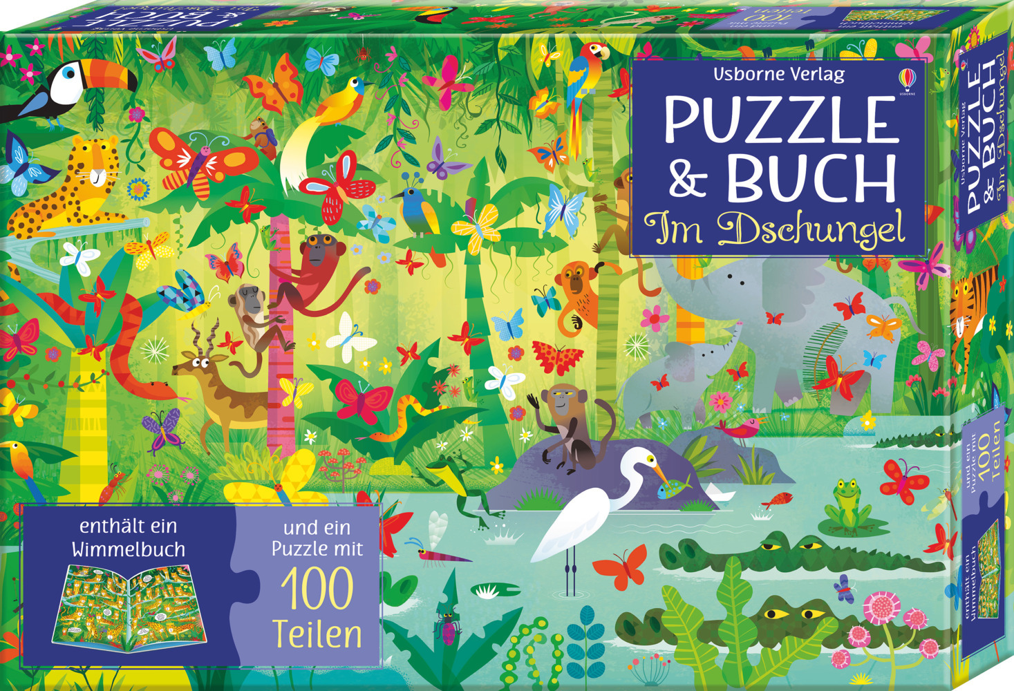 Puzzle & Buch: Im Dschungel main product photo