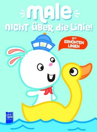 Male nicht über die Linie - Blau