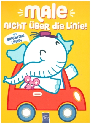 Male nicht über die Linie - Gelb