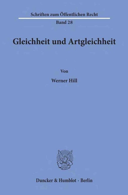 Gleichheit und Artgleichheit. main product photo