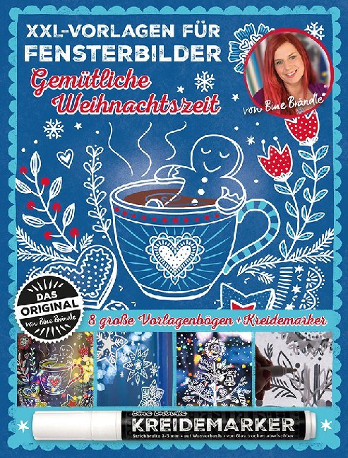 XXL Vorlagen für Fensterbilder, Gemütliche Weihnachtszeit von Bine Brändle main product photo