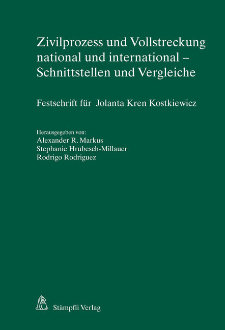 Zivilprozess und Vollstreckung national und international - Schnittstellen und Vergleiche main product photo