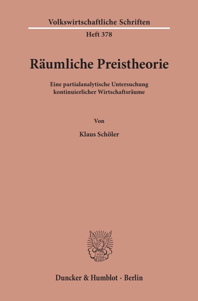 Räumliche Preistheorie. main product photo