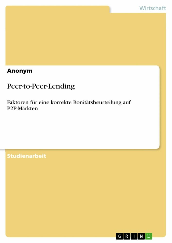 Peer-to-Peer-Lending main product photo