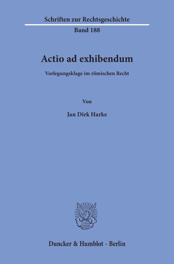 Actio ad exhibendum. main product photo