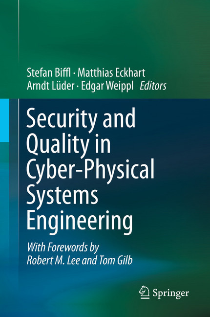 Security and Quality in Cyber-Physical Systems Engineering main product photo