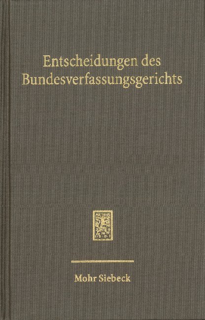 Entscheidungen des Bundesverfassungsgerichts (BVerfGE) main product photo
