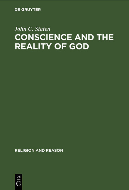 Conscience and the Reality of God main product photo