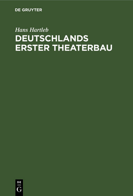Deutschlands erster Theaterbau main product photo