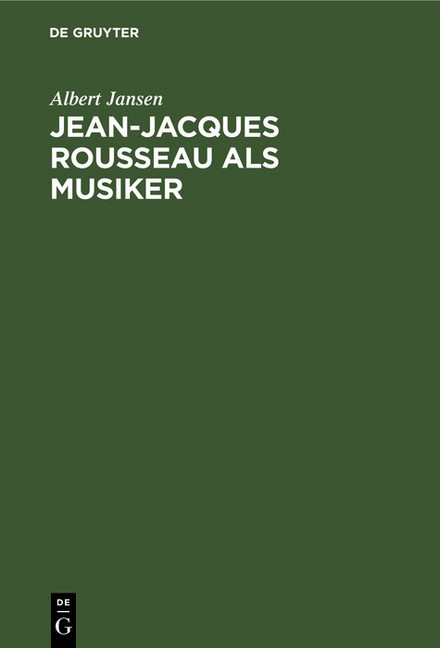 Jean-Jacques Rousseau als Musiker main product photo