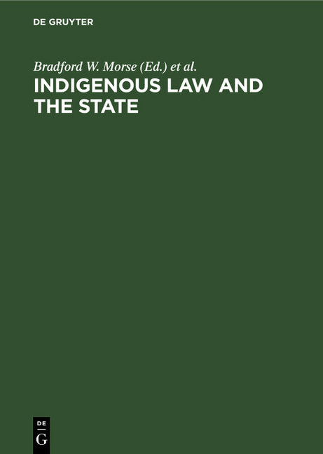 Indigenous law and the state main product photo