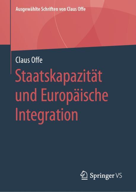 Staatskapazität und Europäische Integration main product photo